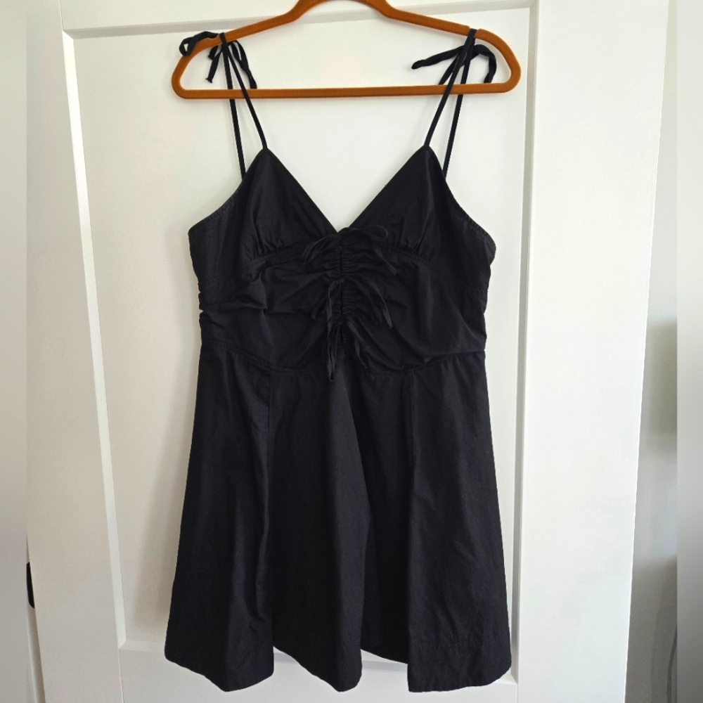 Zara black tie dress